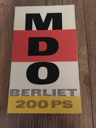 Brochure originale berliet - brochure, mdo